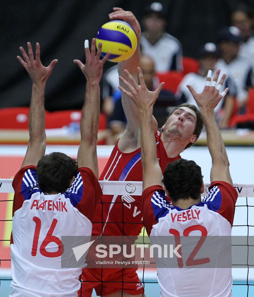 Volleyball. European Championships. Czech Republic vs. Russia