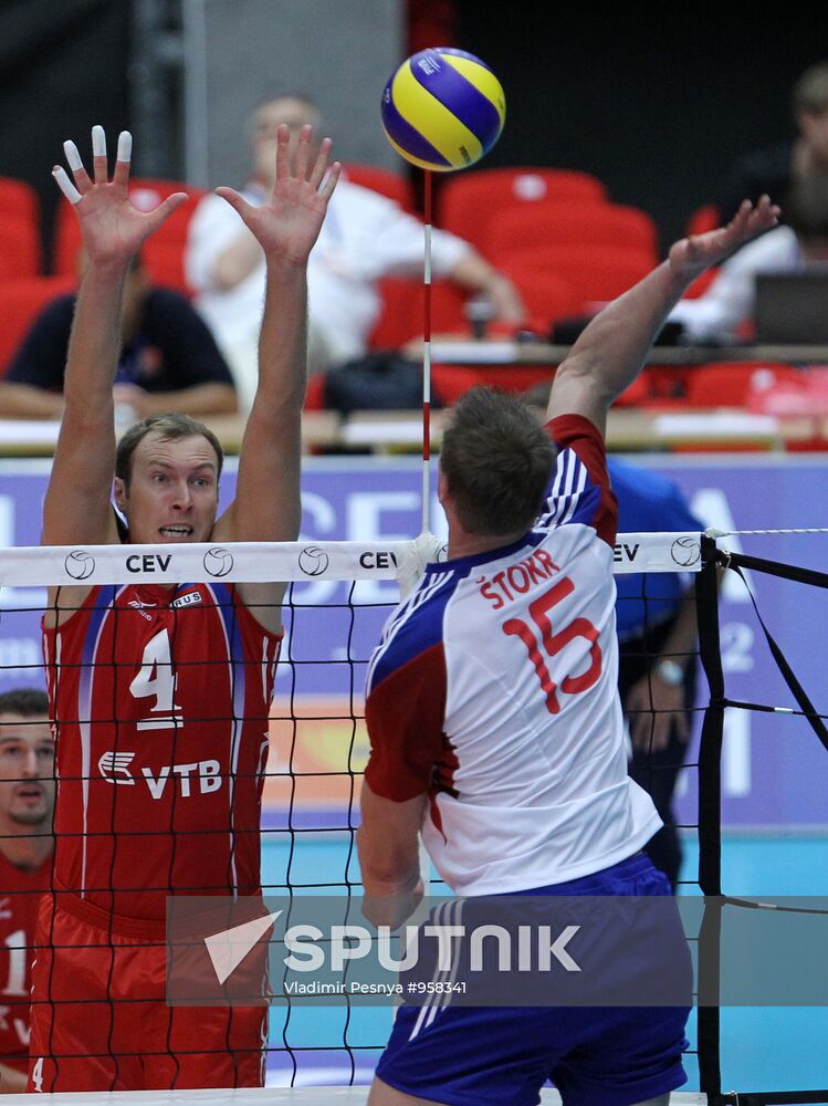 Volleyball. European Championships. Czech Republic vs. Russia