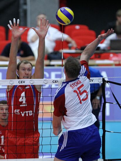 Volleyball. European Championships. Czech Republic vs. Russia