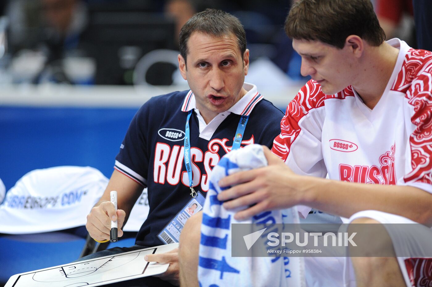 David Blatt and Timofey Mozgov