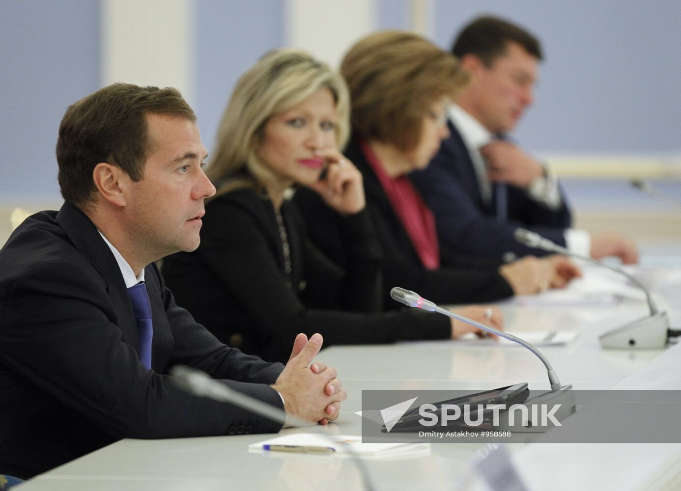 Dmitry Medvedev holds conference