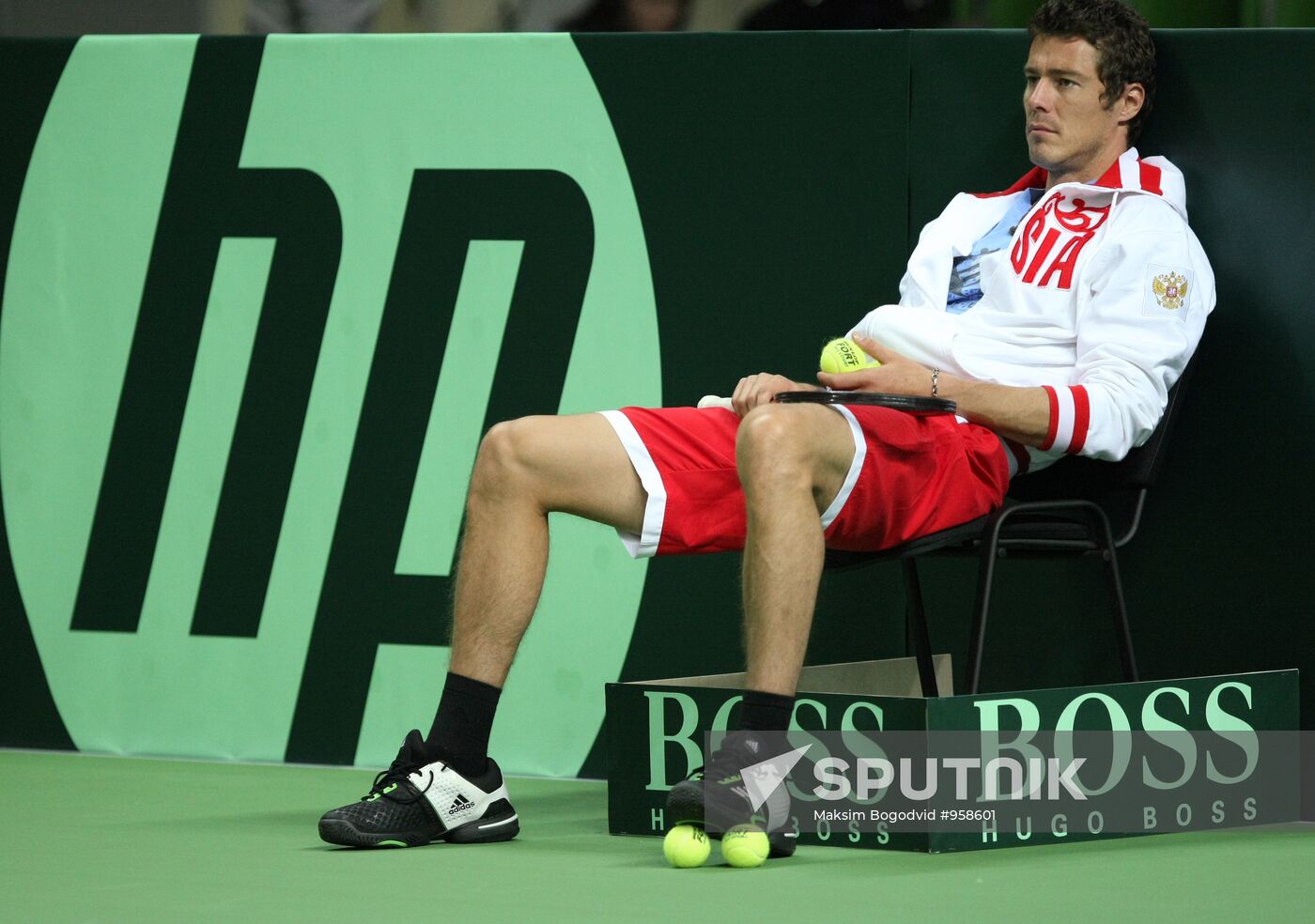 Davis Cup. Russian tennis team training