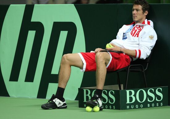 Davis Cup. Russian tennis team training