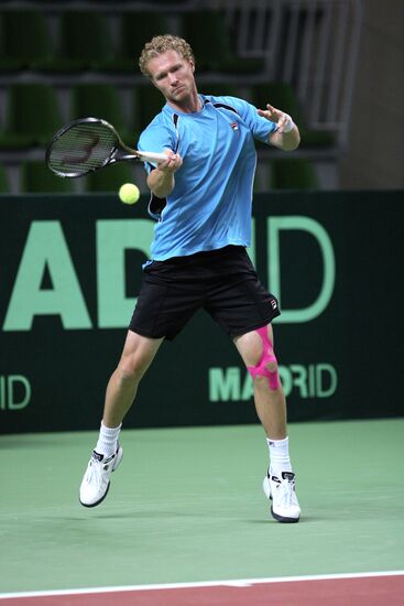 Davis Cup. Russian tennis team training