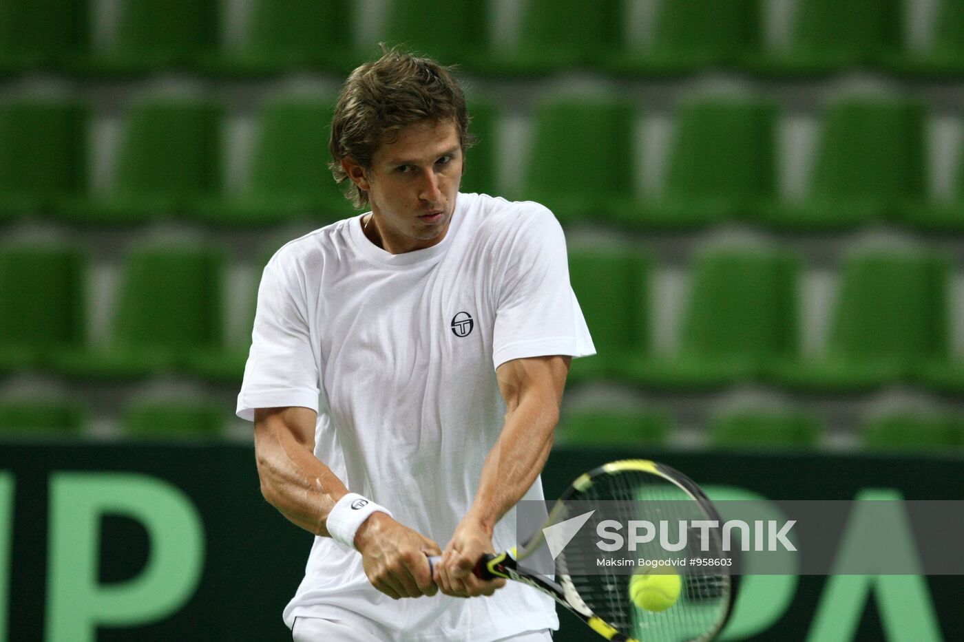 Davis Cup. Russian tennis team training