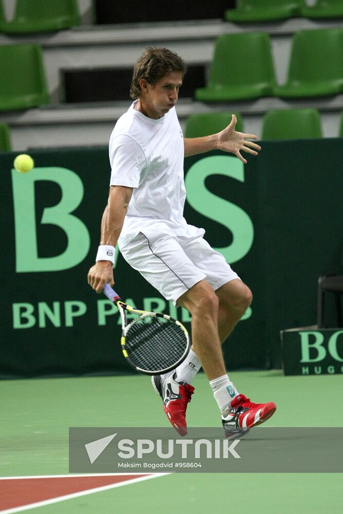 Davis Cup. Russian tennis team training