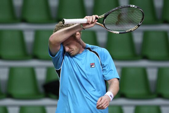 Davis Cup. Russian tennis team training