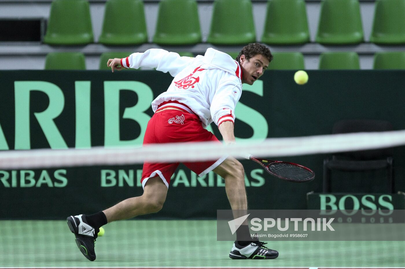 Davis Cup. Russian tennis team training