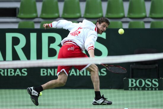 Davis Cup. Russian tennis team training