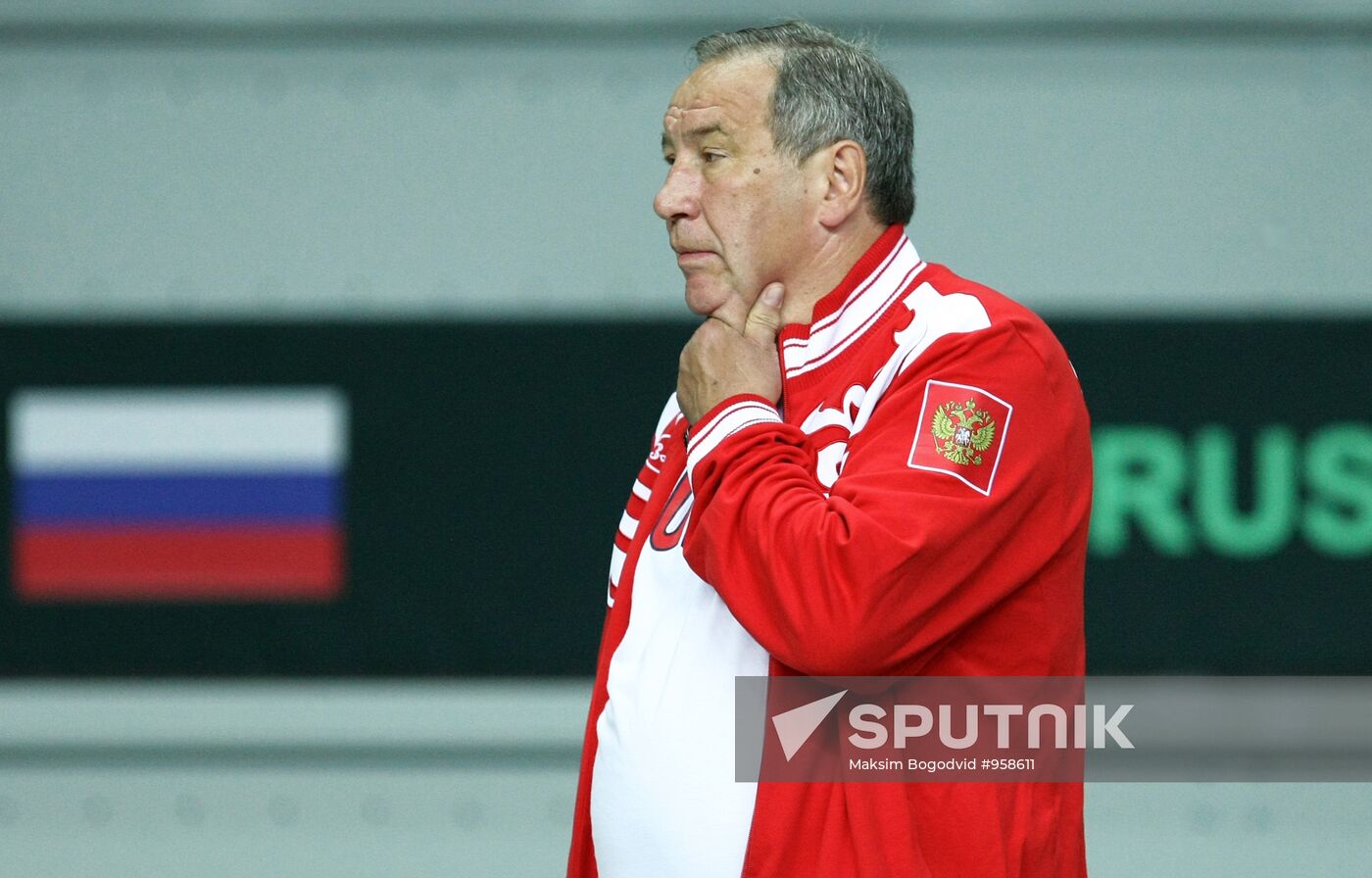 Davis Cup. Russian tennis team training