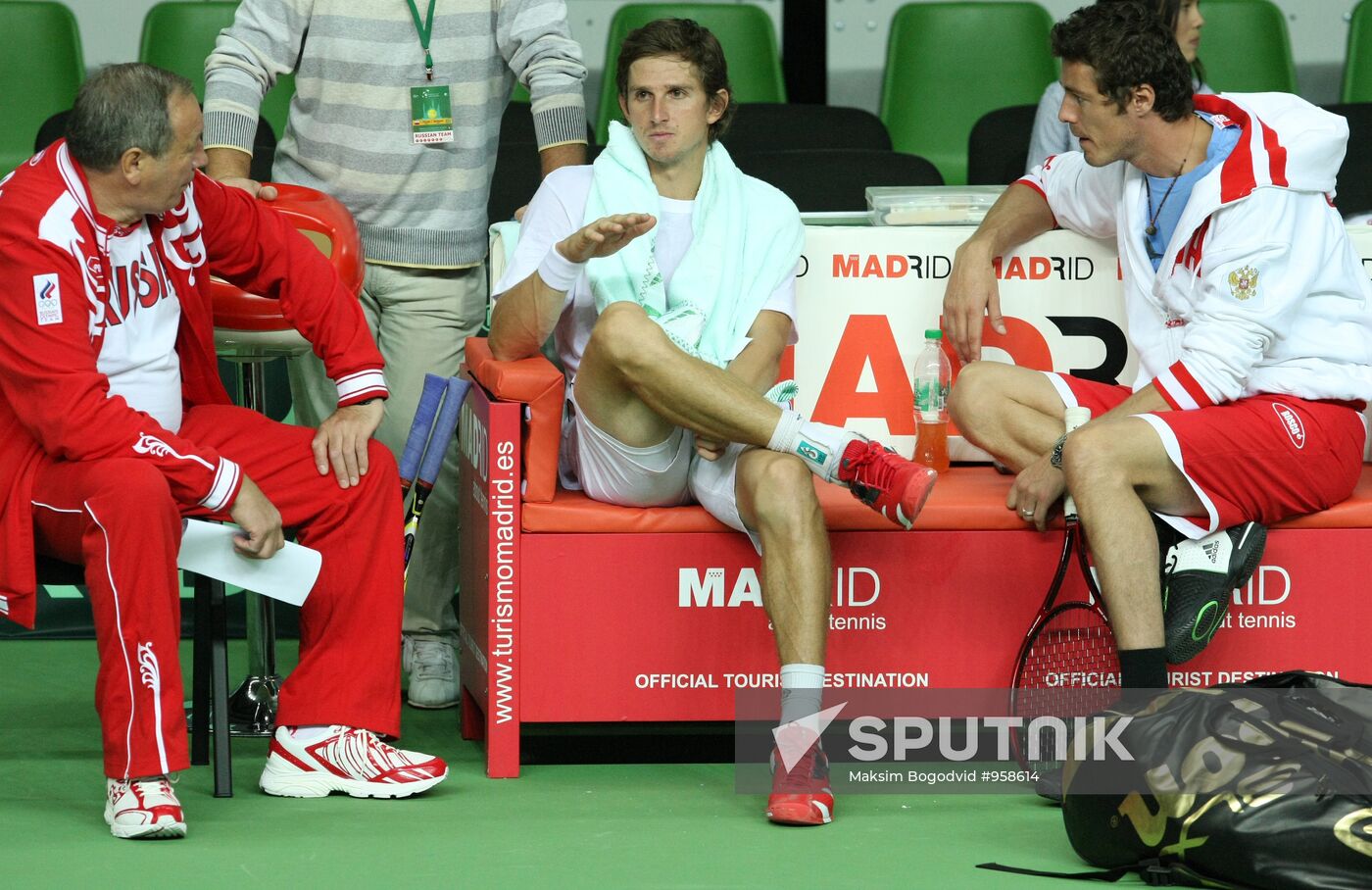 Davis Cup. Russian tennis team training