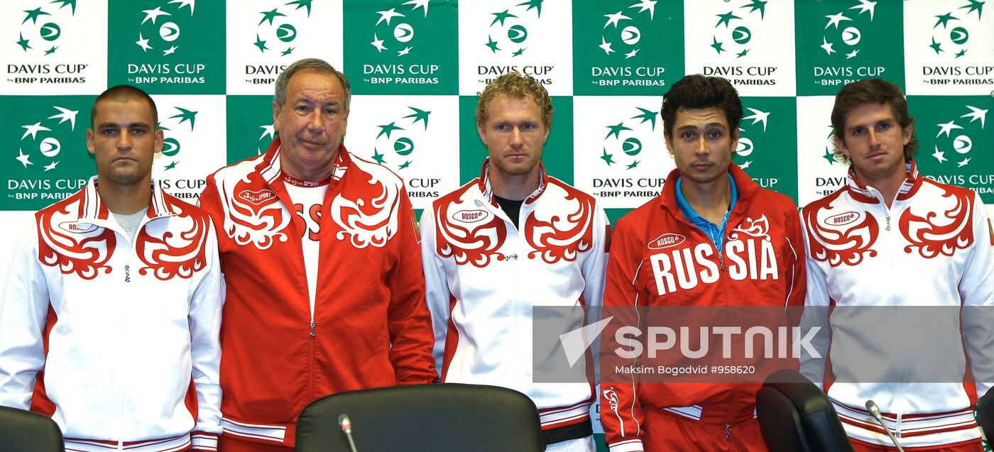 Davis Cup. Russian national tenis team training