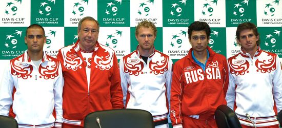 Davis Cup. Russian national tenis team training