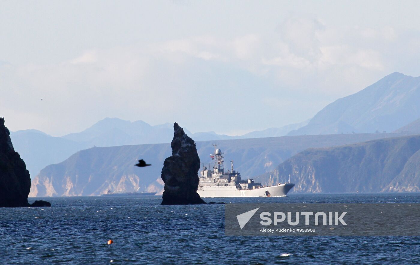 Combat training exercise on Kamchatka