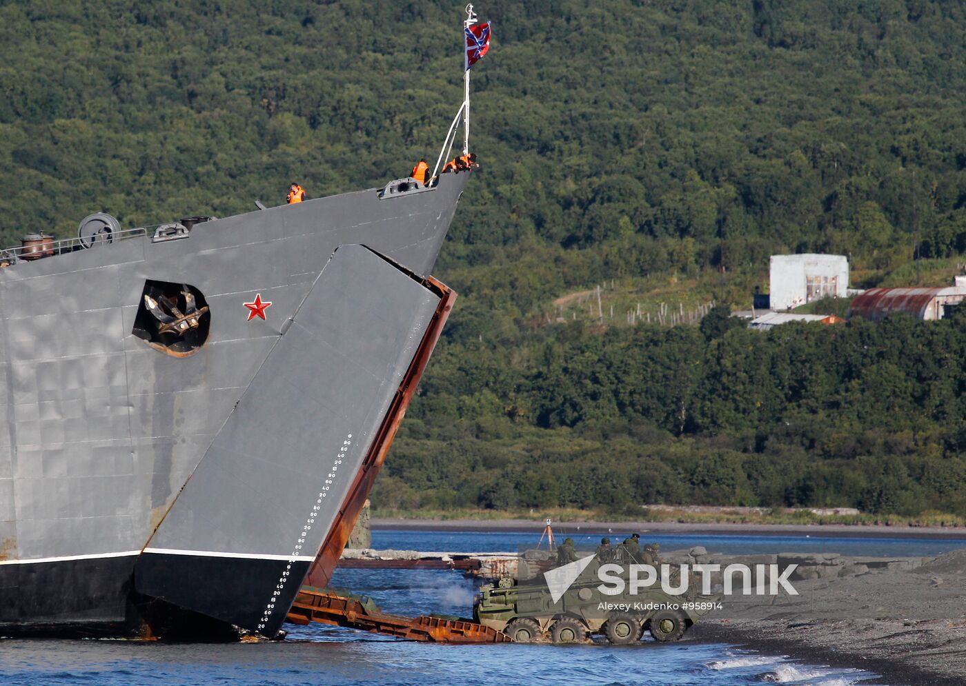 Combat training exercise on Kamchatka