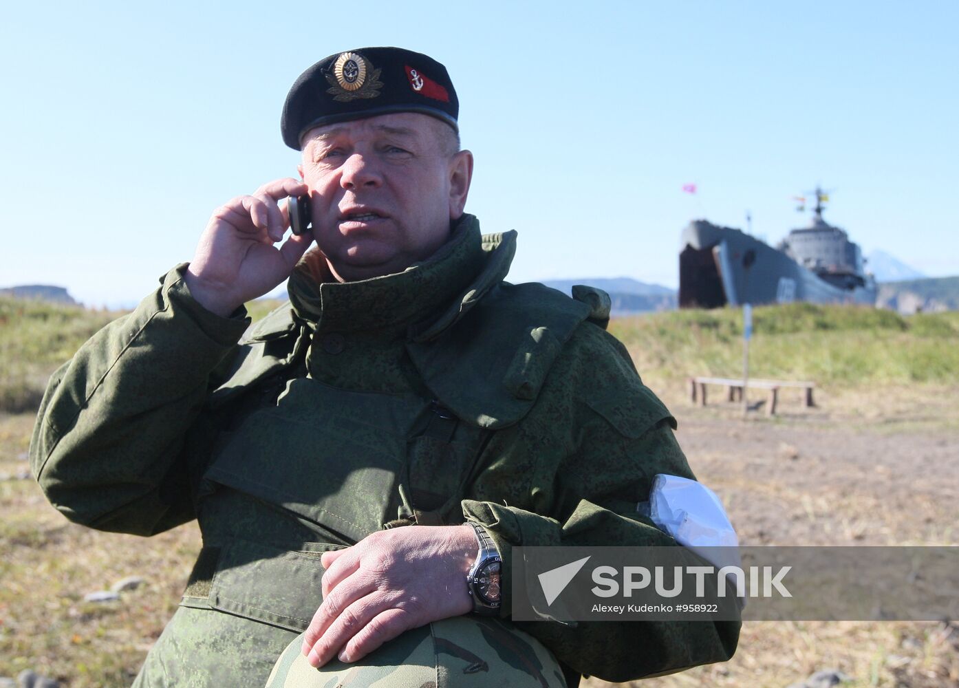 Combat training exercise on Kamchatka