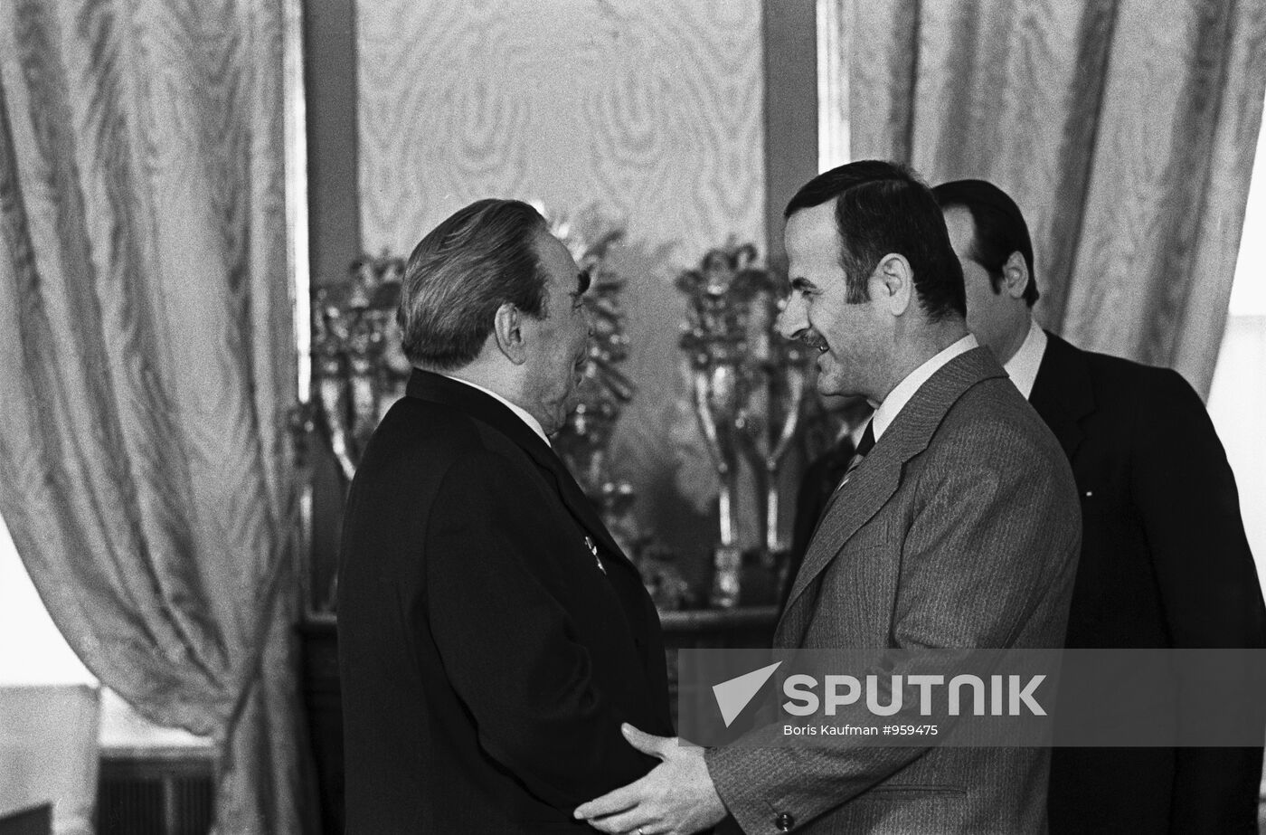 L. Brezhnev and H. Assad
