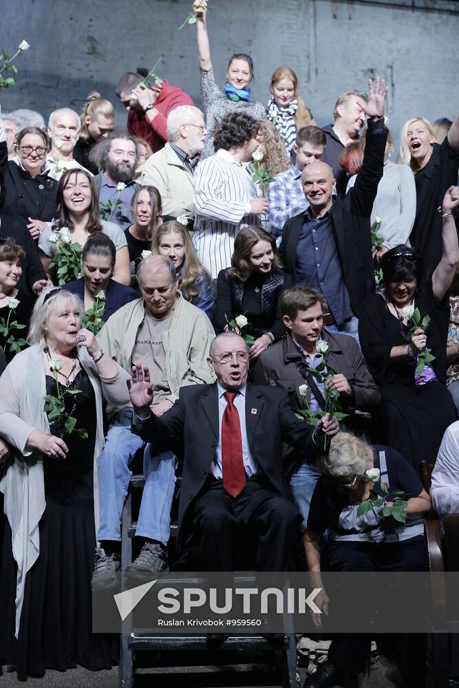 Meeting of Taganka Theater actors