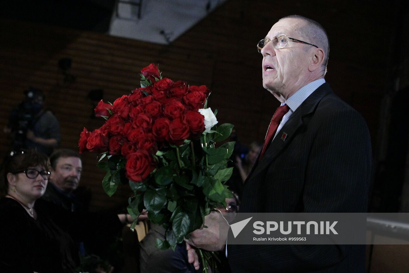 Meeting of Taganka Theater actors