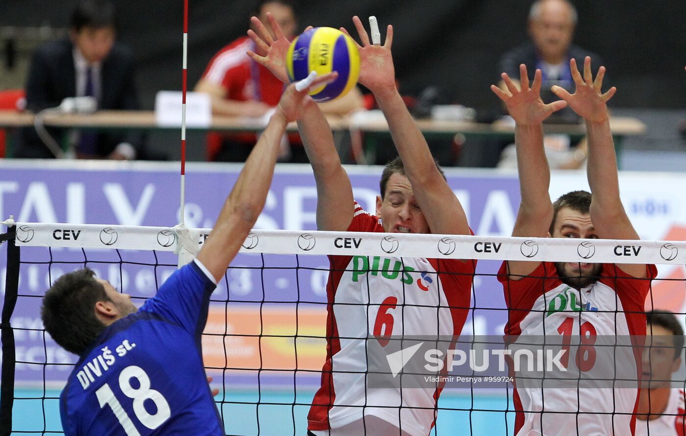 Volleyball European Championships. Match Slovakia - Poland