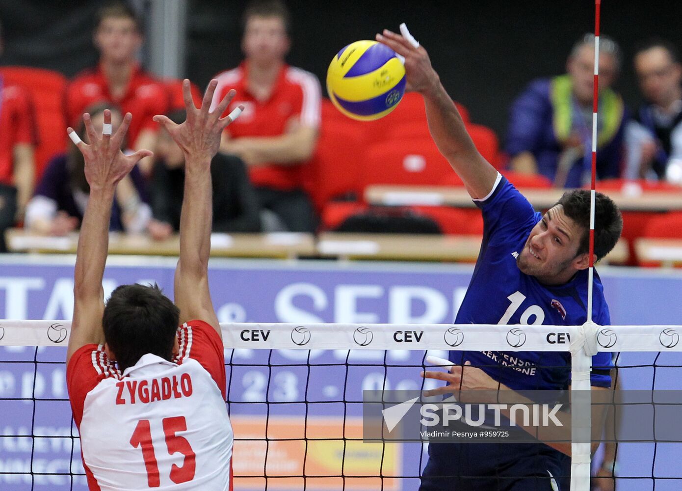 Volleyball European Championships. Match Slovakia - Poland