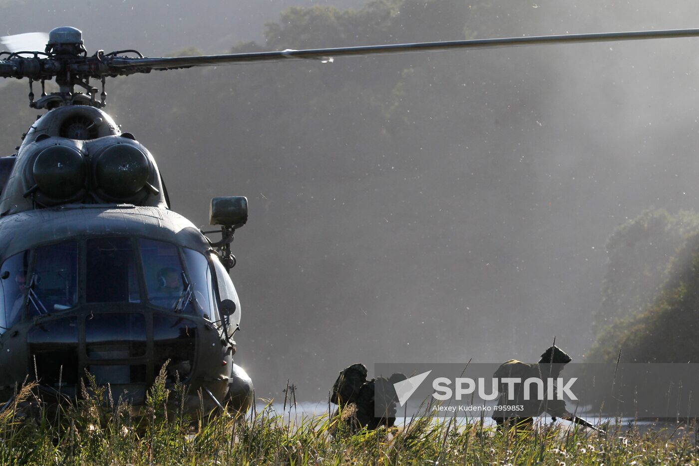 Landing troops drill in Kamchatka