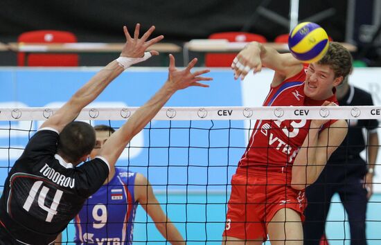 Volleyball European Championships. Match Russia - Bulgaria -3:1