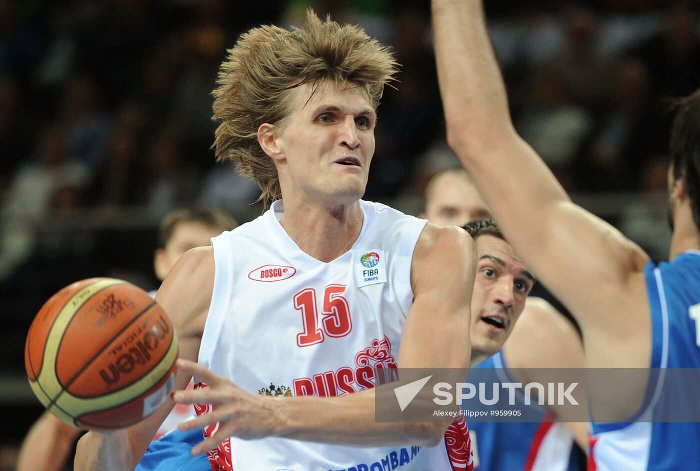 Basketball European Championships. Match Russia – Serbia