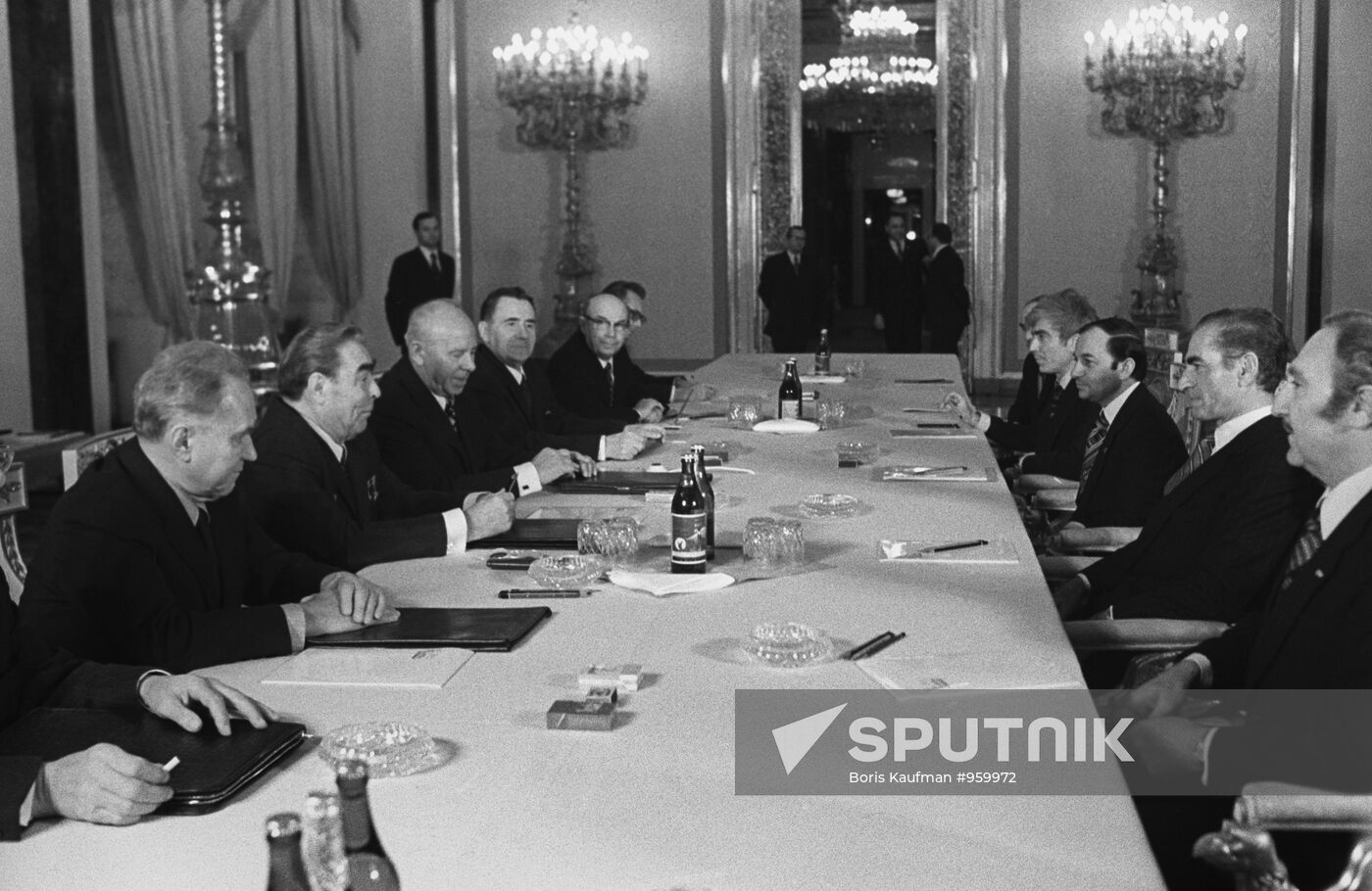 Iran's Shah Mohammad Reza Pahlavi visits USSR