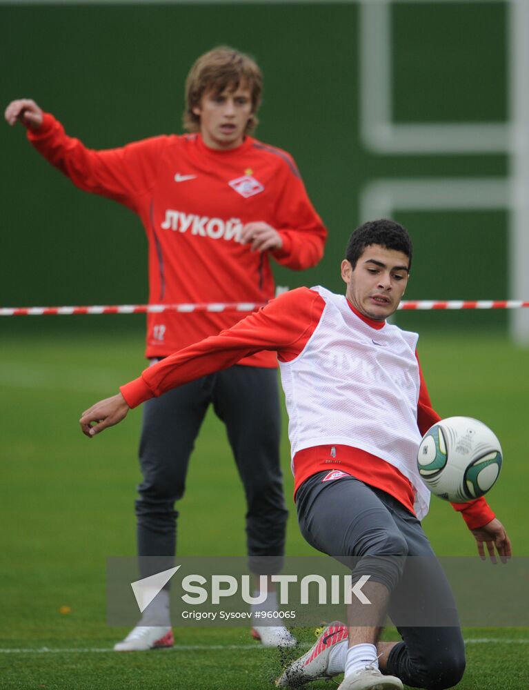 Football. FC Spartak holds open training session