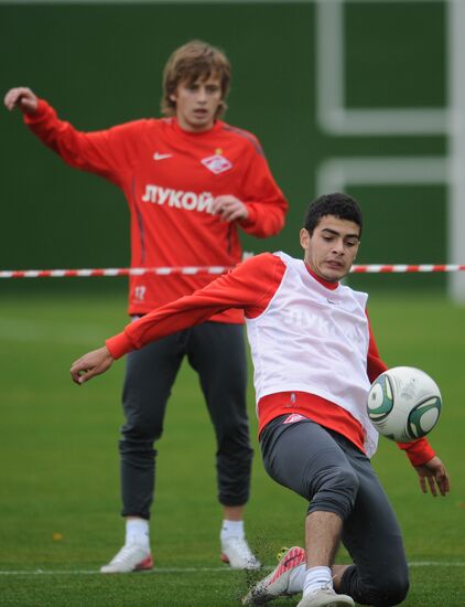 Football. FC Spartak holds open training session