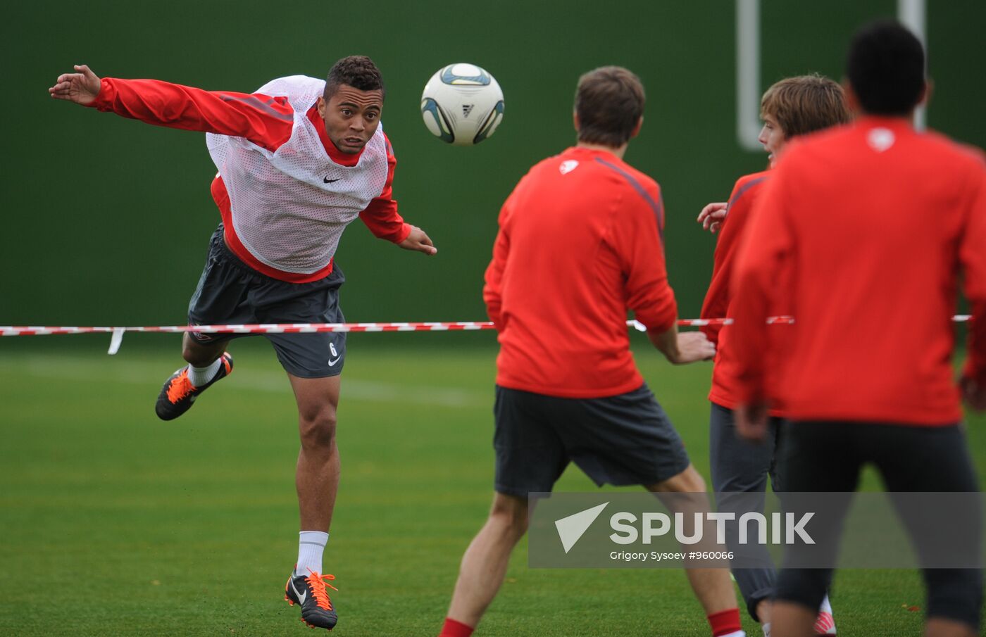 Football. FC Spartak holds open training session