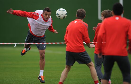 Football. FC Spartak holds open training session