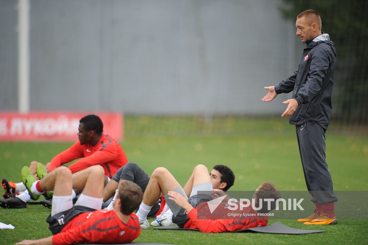 Football. FC Spartak holds open training session