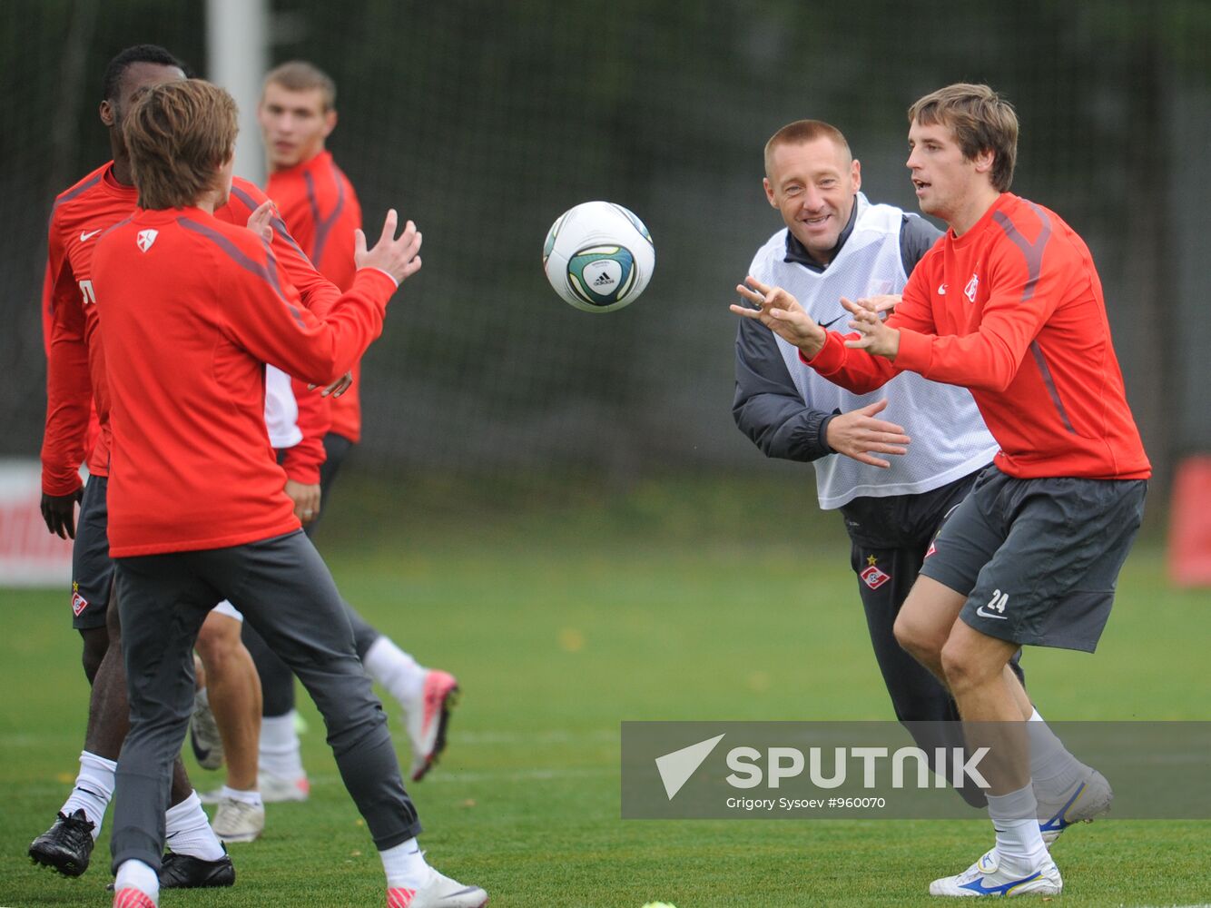 Football. FC Spartak holds open training session