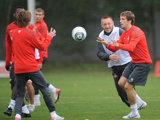 Football. FC Spartak holds open training session