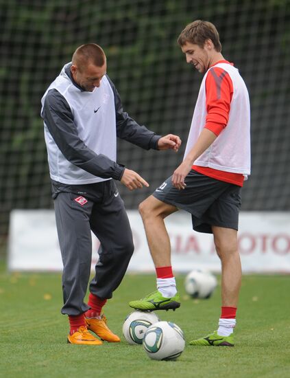 Football. FC Spartak holds open training session