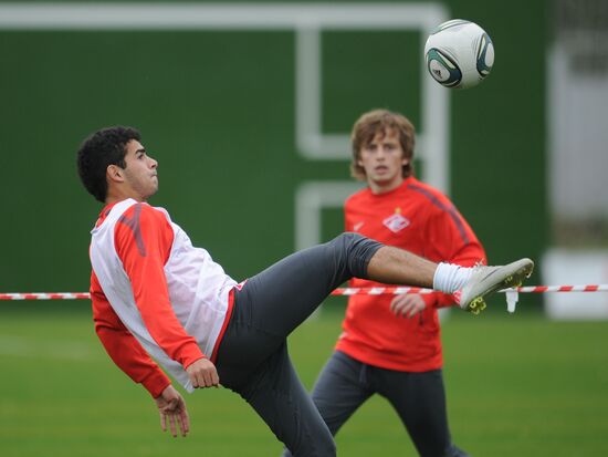 Football. FC Spartak holds open training session