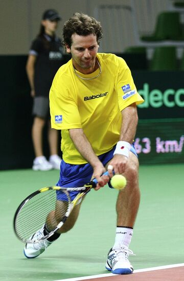 Tennis Davis Cup. Match Russia - Brazil. Day One