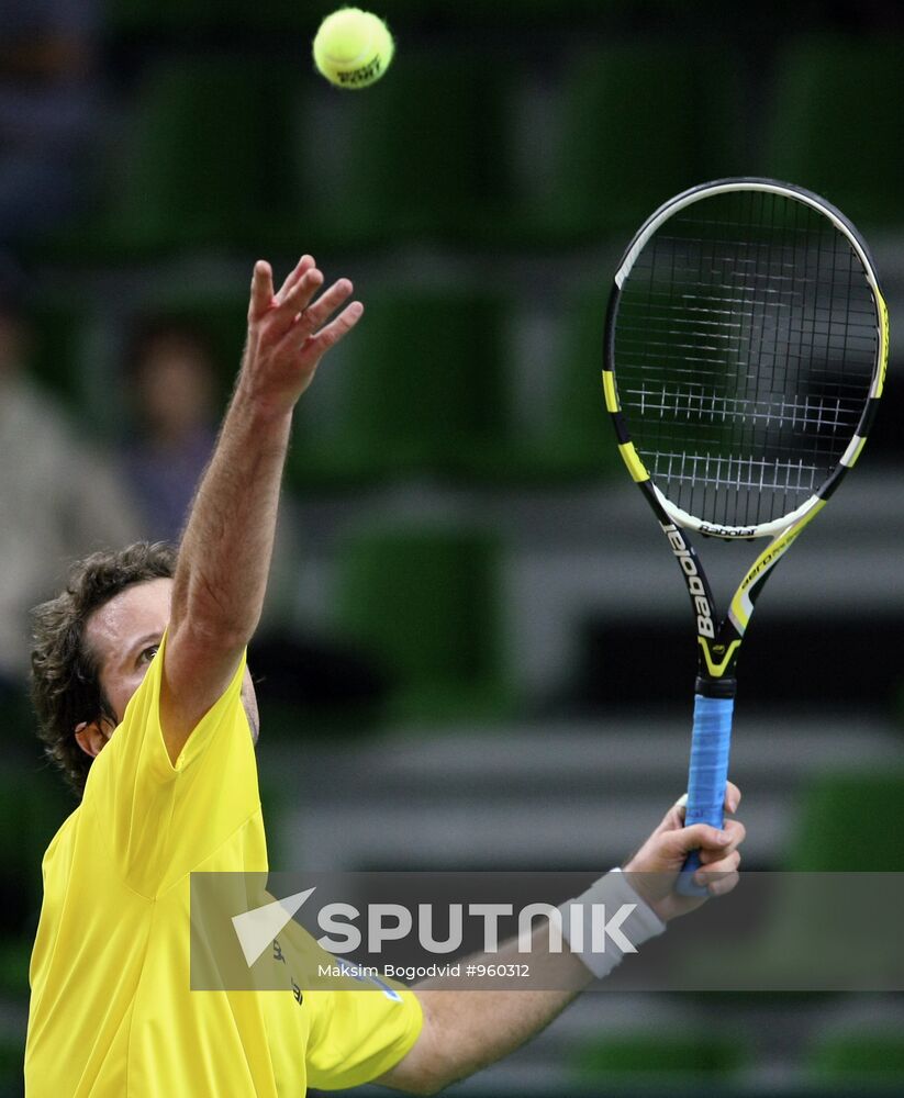 Tennis Davis Cup. Russia vs Brazil. Day One