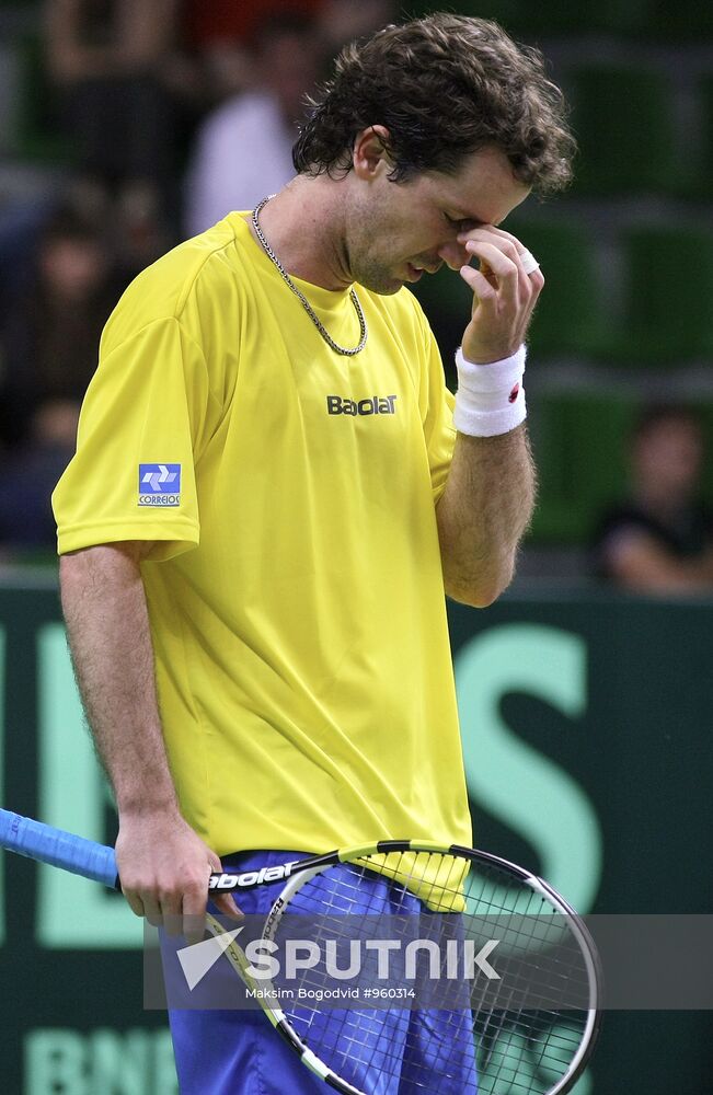 Tennis Davis Cup. Russia vs Brazil. Day One