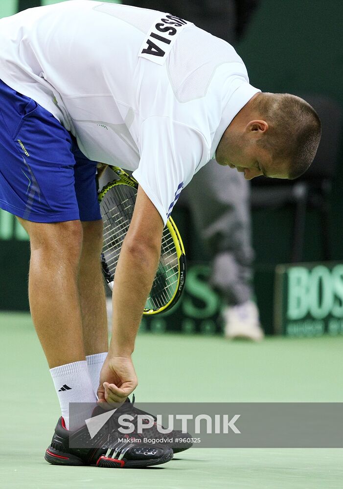 Tennis Davis Cup. Match Russia - Brazil. Day One