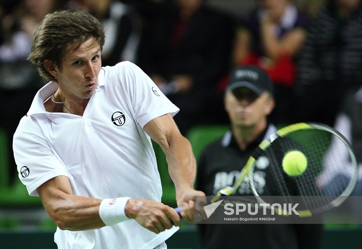 Tennis Davis Cup. Match Russia - Brazil. First day