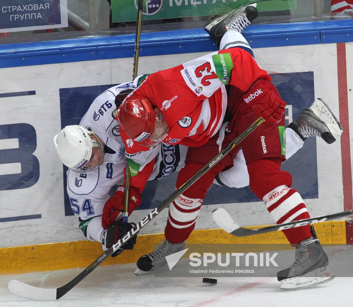 Ice Hockey. KHL. Spartak vs Dynamo