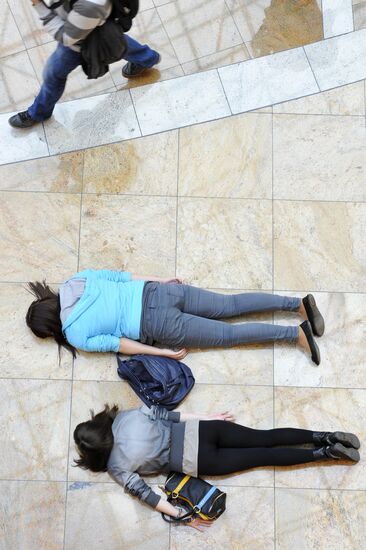 Planking day in Moscow