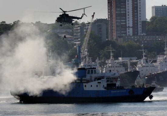 Exercises of operation headquarters units of Maritime Territory
