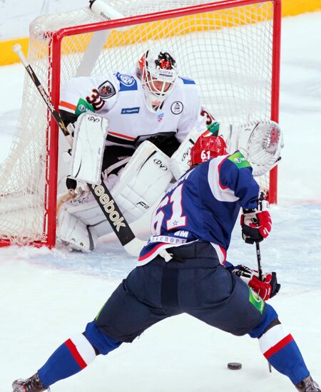 Ice Hockey KHL. Match CKA - Lev