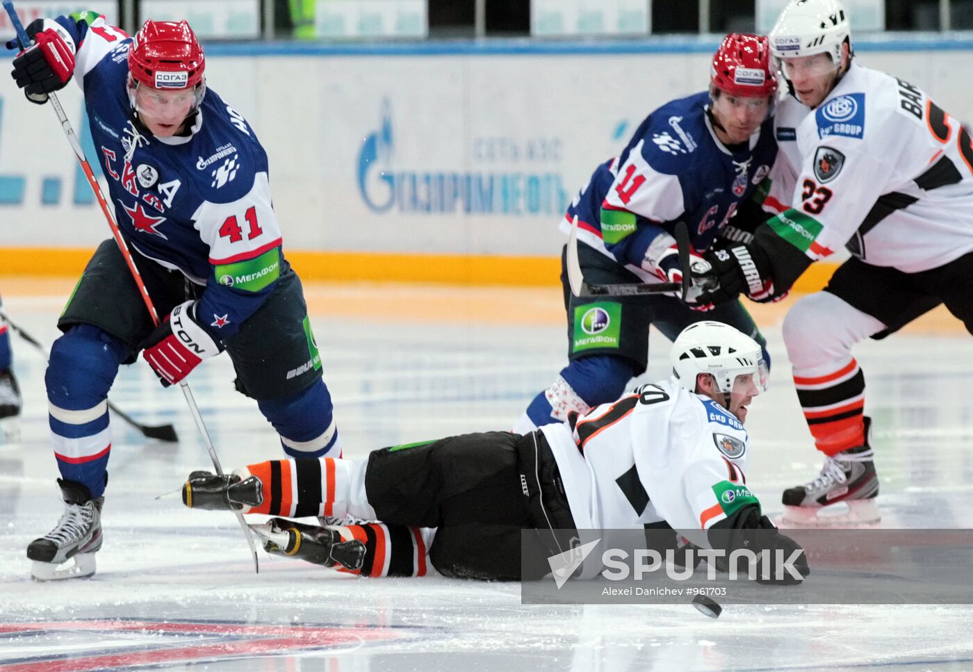Ice Hockey. KHL. Match CKA (St. Petersburg) - "Lev"