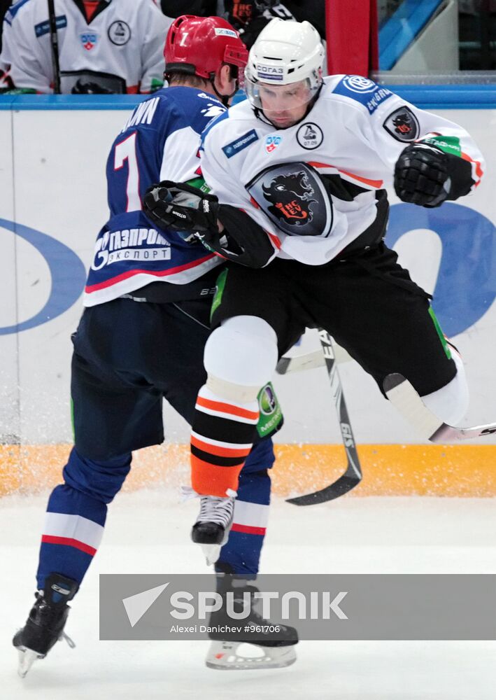 Ice Hockey. KHL. Match CKA (St. Petersburg) - "Lev"