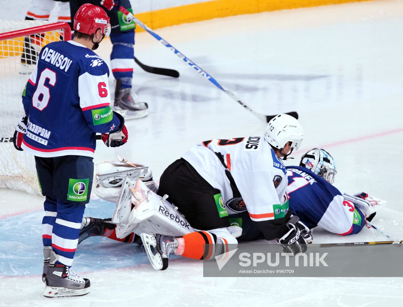 Ice Hockey. KHL. Match CKA (St. Petersburg) - "Lev"